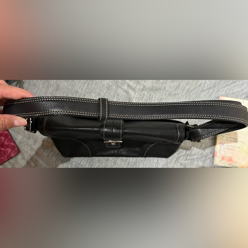 Authentic Coach Hampton Buckle Flap Crossbody Bag F11196 - Picture 9 of 10